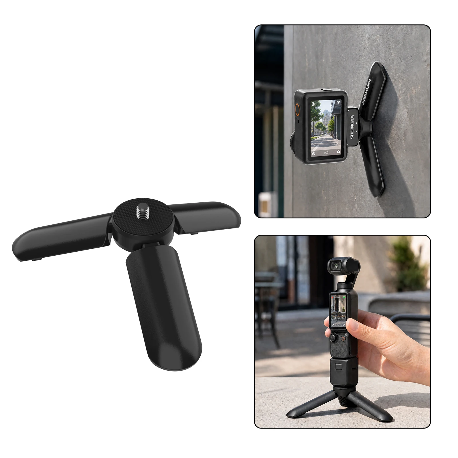 Magnetic Mini Tripod - Compact Metal Desktop Stand