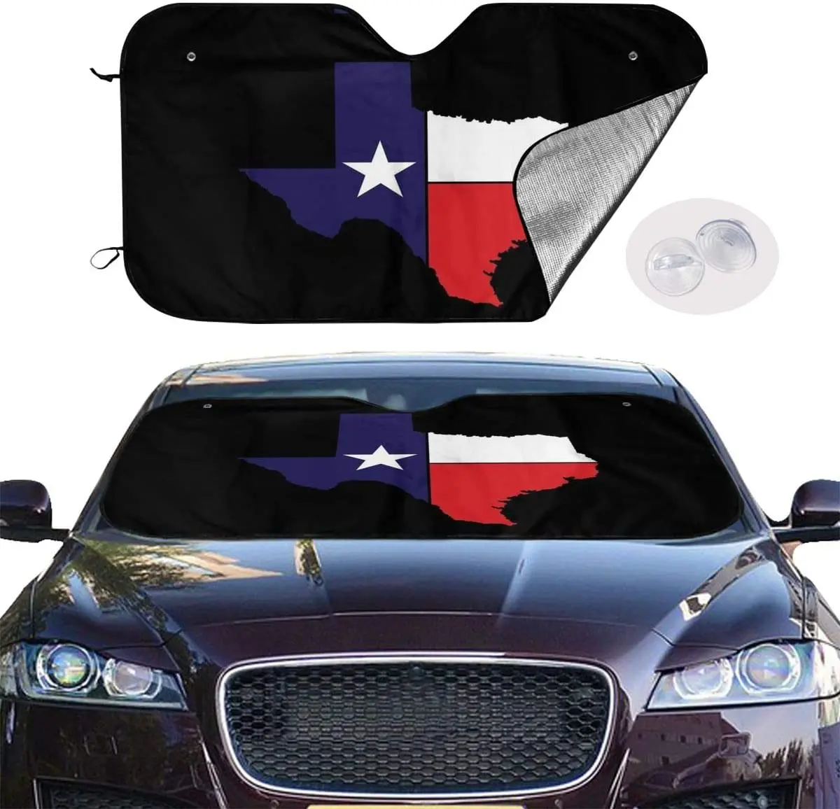 Foruidea Texas Flag Car Windshield Sun Shade Auto Sunshade for Car