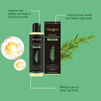 Shampoing à la menthe au romarin pour l'épaisseur des cheveux, shampoing volumisant à base de plantes naturelles pour renforcer et réparer le cuir chevelu gras, soins capillaires 4
