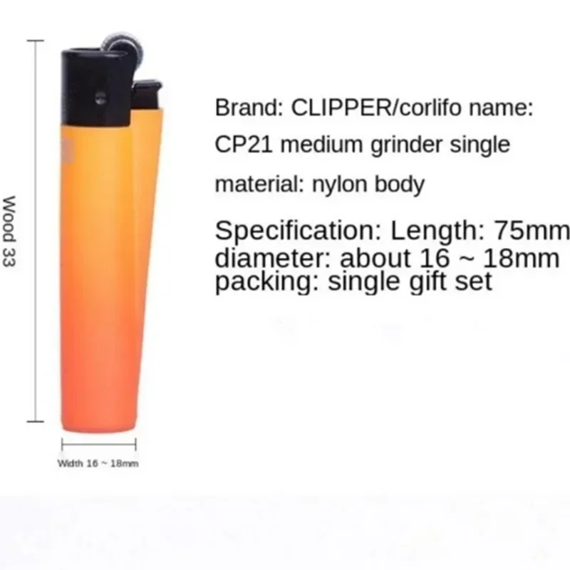 Clipper Lighter Grinding Wheel Mini Butane Gas Lighter 24pcs Men's Small Tools Cigarette Accessories