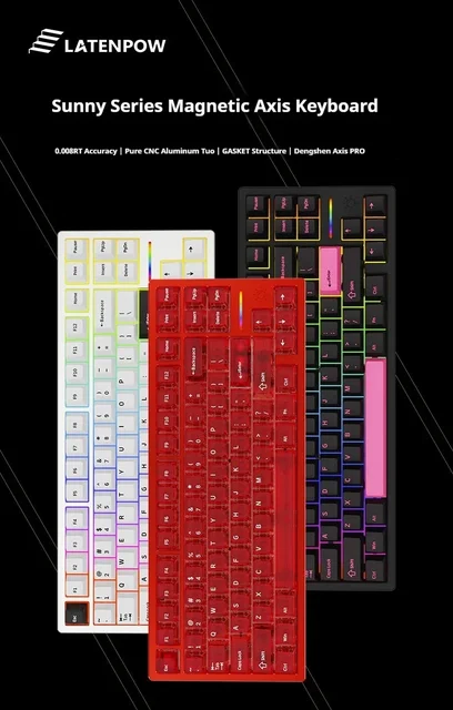 キーボード Latenpow Sunny80HE Latenpow Sunny75 Sunny80HE Magnetic Switch Mechanical
