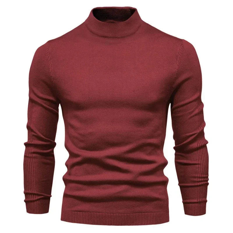 Wine red with middle collar