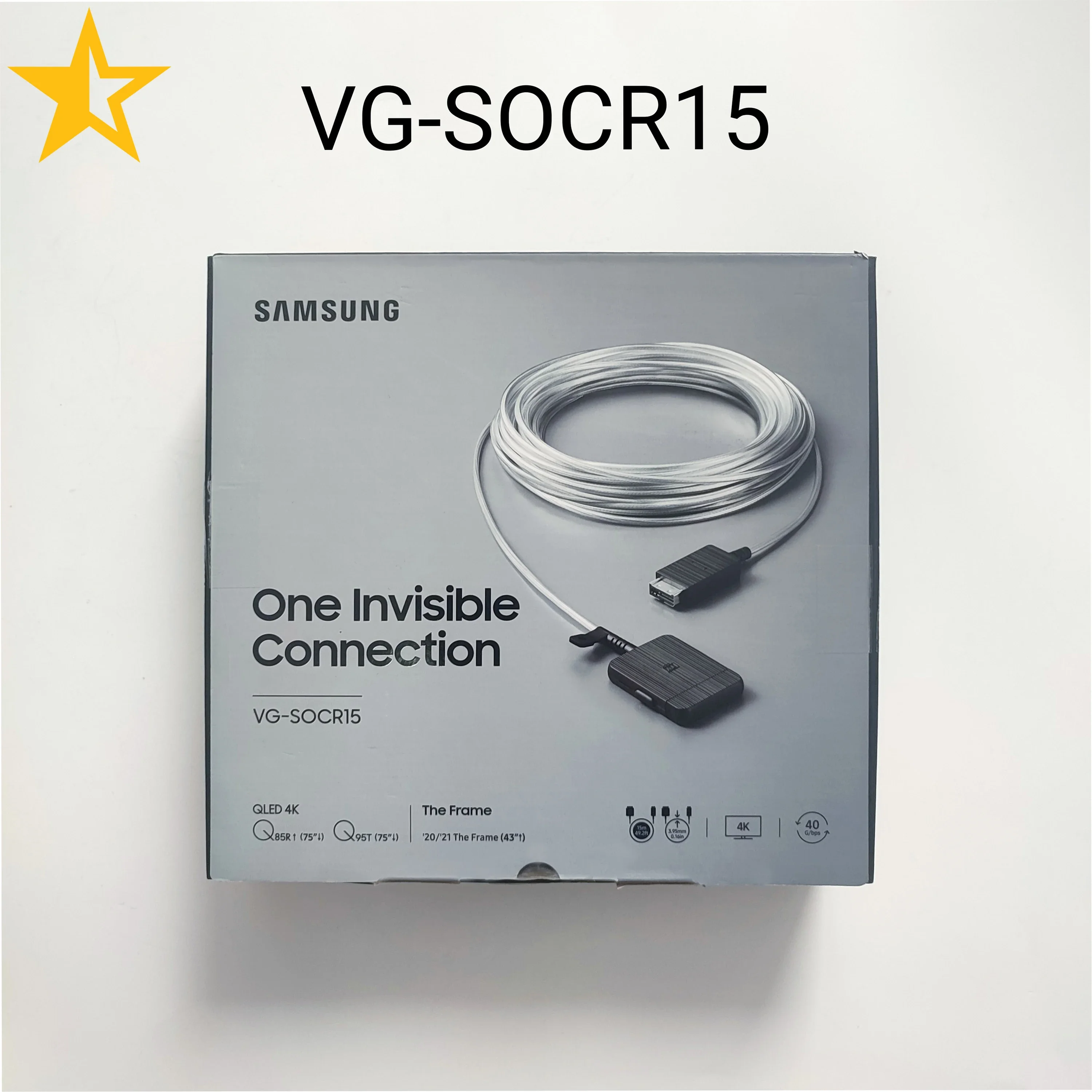 Nuovissimo Vg-Socr15Za Vgsocr15 15M One Connection Box Cable Per Qn65Q90 Muslimatexmuslimatexplain Qled 4K Smart Tv
