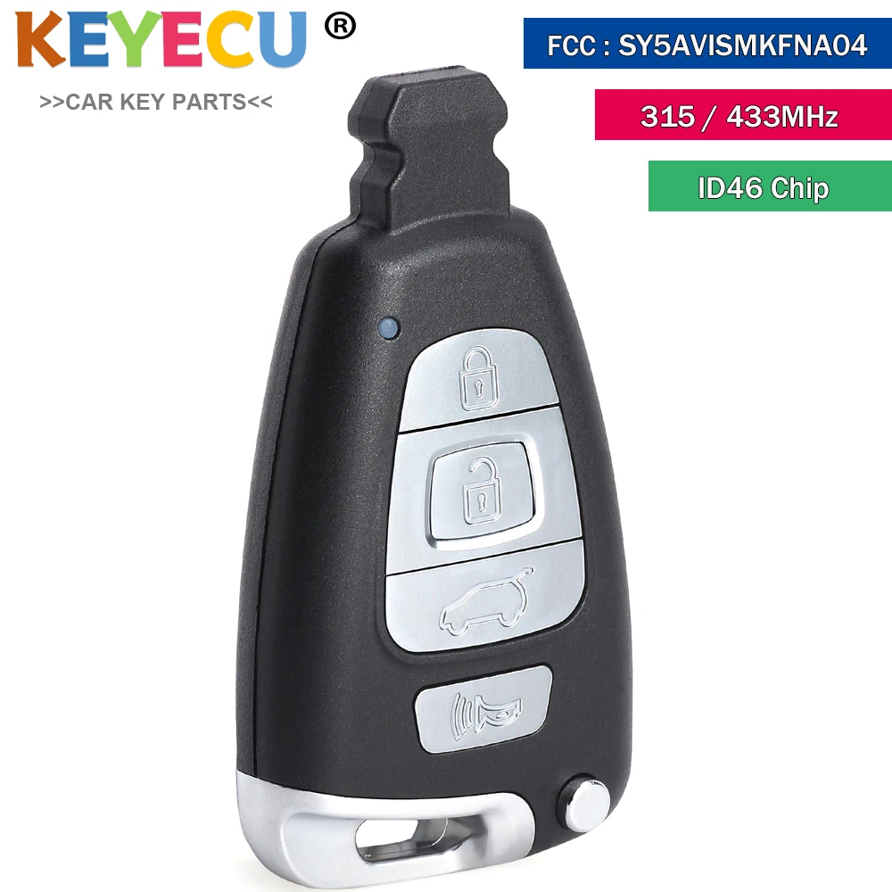 For Hyundai Veracruz 2007 2008 2009 2010 2011 2012 Smart Car Key 315MHz 433MHz ID46 Chip SVI-SMKFEU04 95440-3J500, 95440-3J501