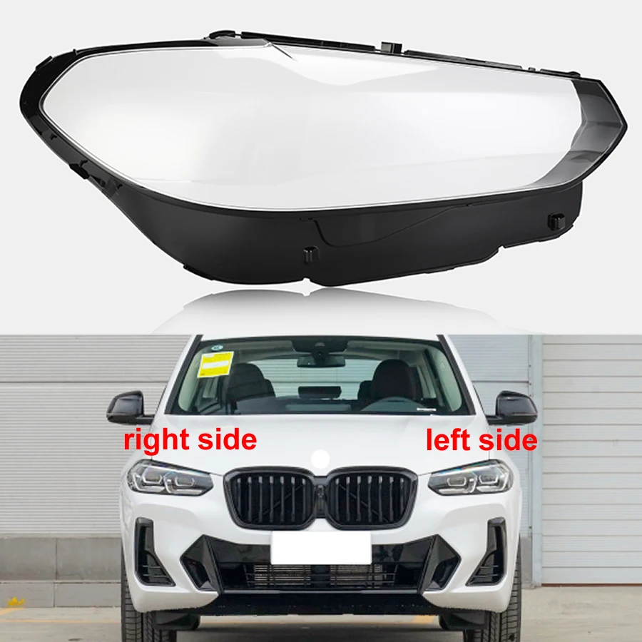 

For BMW X3 G08 2021 2022 Front Headlight Shell Transparent Headlamp Cover Lamp Shade Plexiglass Replace Original Lampshdade