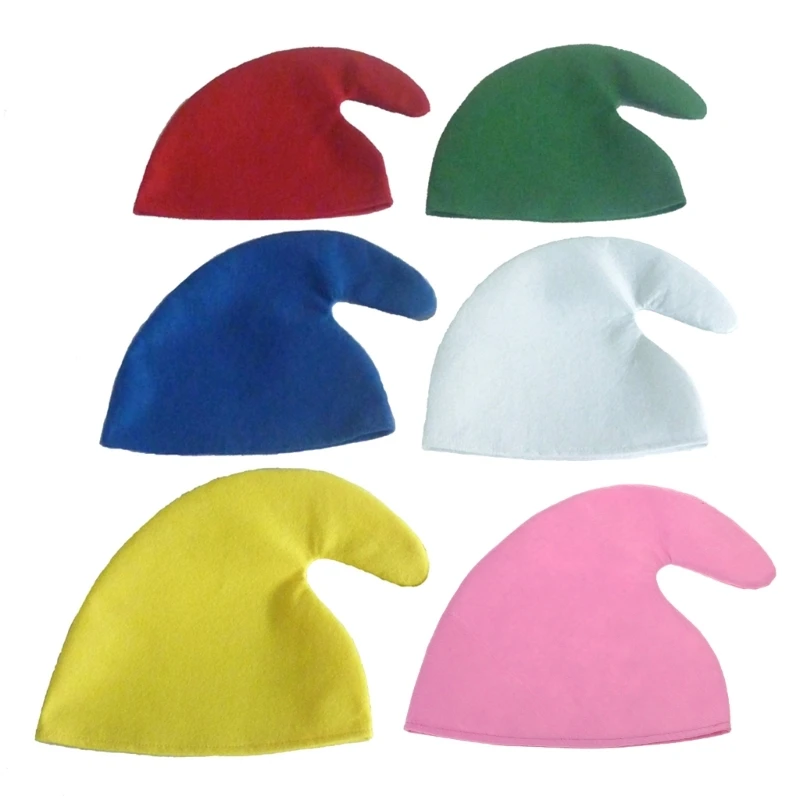 Y1UB Christmas Elves Hat Show Prop Xmas Holiday Cap Party Supplies Decoration for Kid