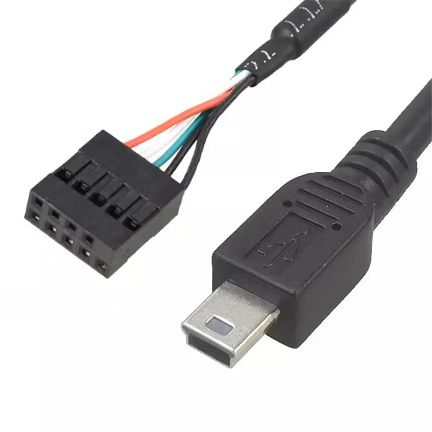 

5pcs Motherboard 9P to MicroUSB Android port to DuPont 2.54USB pin Type-C to MINIUSB data cable 50cm