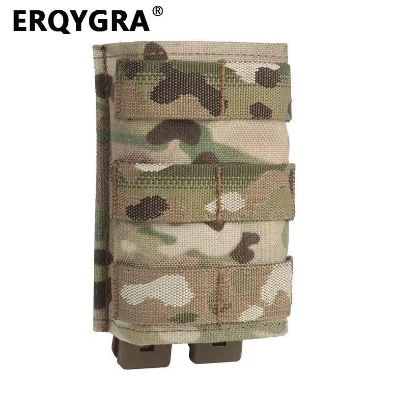 ERQYGRA Tactical Pouch Magazine FAST 7.62 AK Single Mag Molle Insert Bag Shooting Pistol Paintball Hunting System Accessories magazine storage bag
