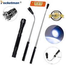 

Portable Magnetic LED Flashlight Torch Flexible Head Flashlight Camping Telescopic Torch Flexible 3 LED Lamp Pick Up Tool Lamp