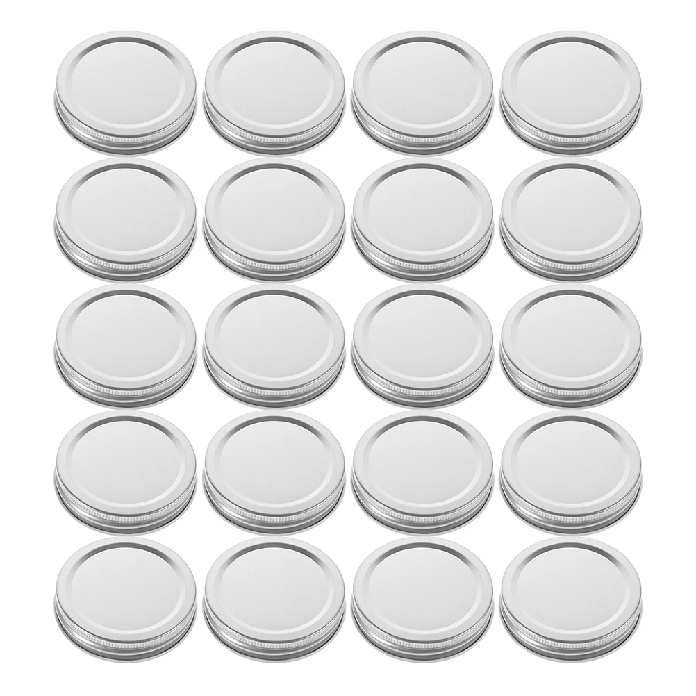 

30 Pcs Tinplate Lid Jar Lids Can Covers for Home Mason Wide Mouth Leakproof Sturdy Reusable Canning
