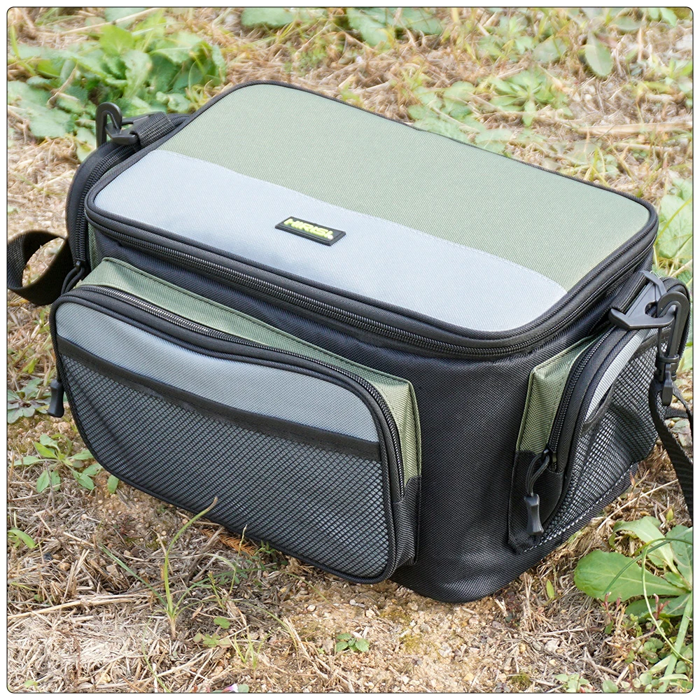 Hirisi W127 Große Kapazität Oxford Angelgerät Tasche Multifunktionale Outdoor Angeln Umhängetaschen Angelrolle Werkzeug Aufbewahrungsbox – Detail 7