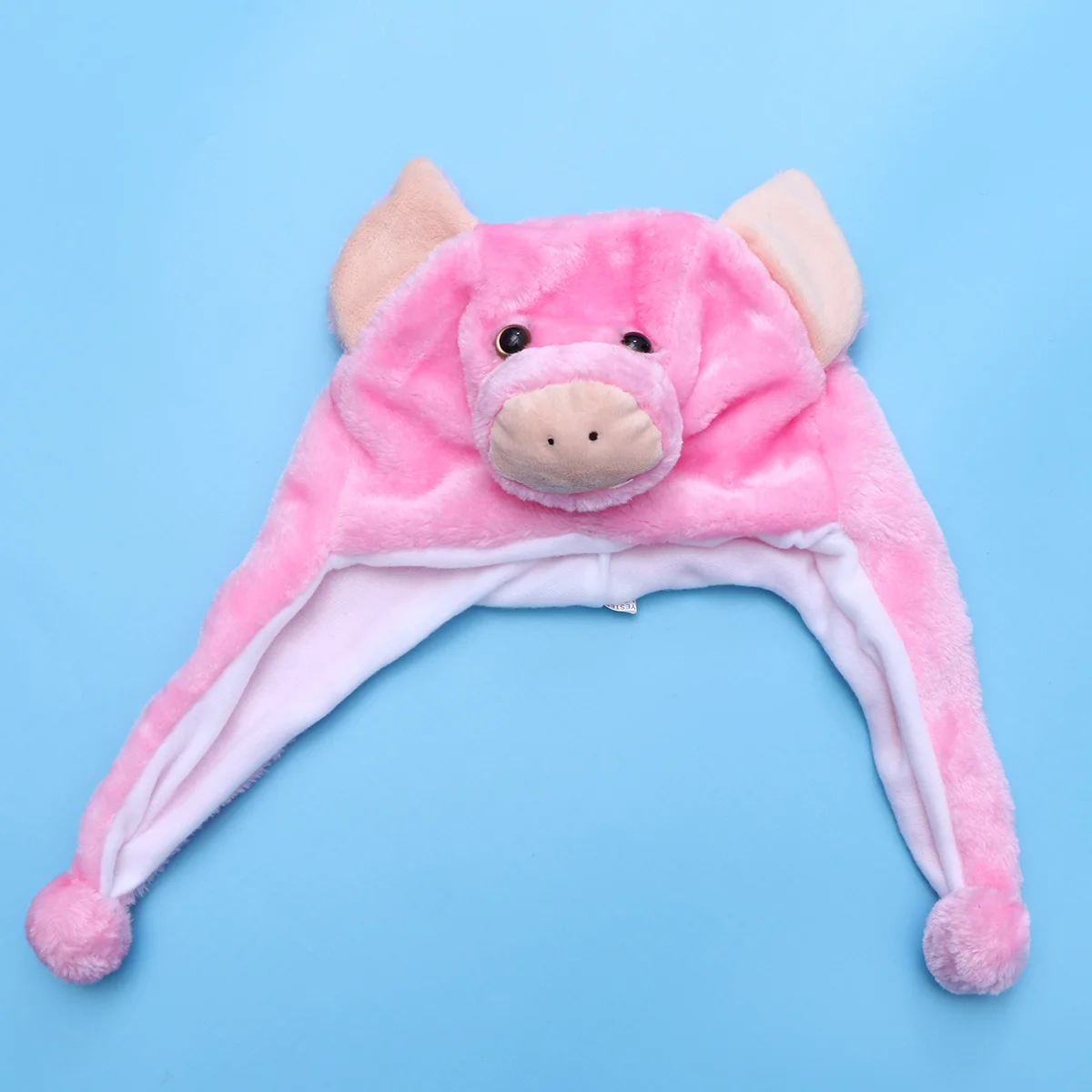 

Kids Piggy Hat Plush Hat Costume Hat Warm Children Hat Headwear Christmas Xmas Gift