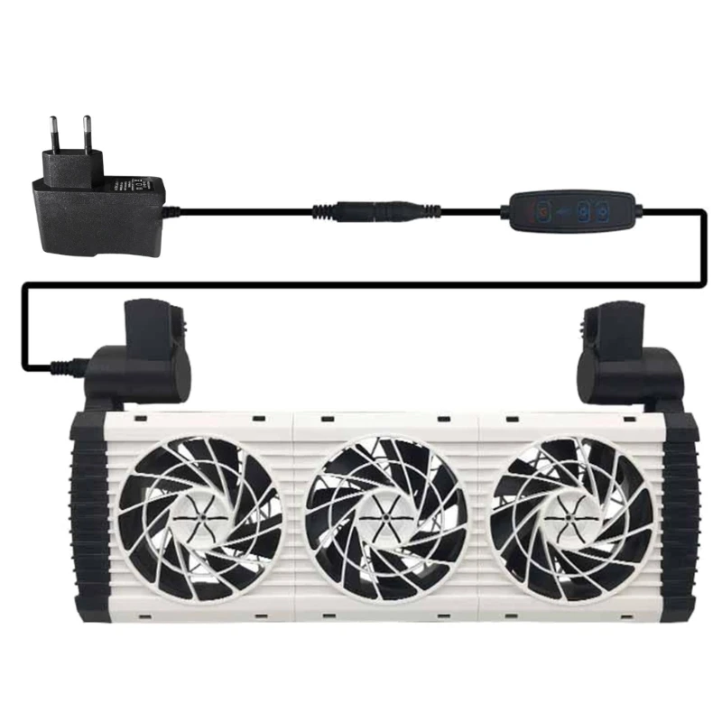 

Powerful Fish Tanks Cooling Fan for Home Aquariums Reduce Heat Humidity Quiet Aquariums Air Cooler Fishtanks Accessories