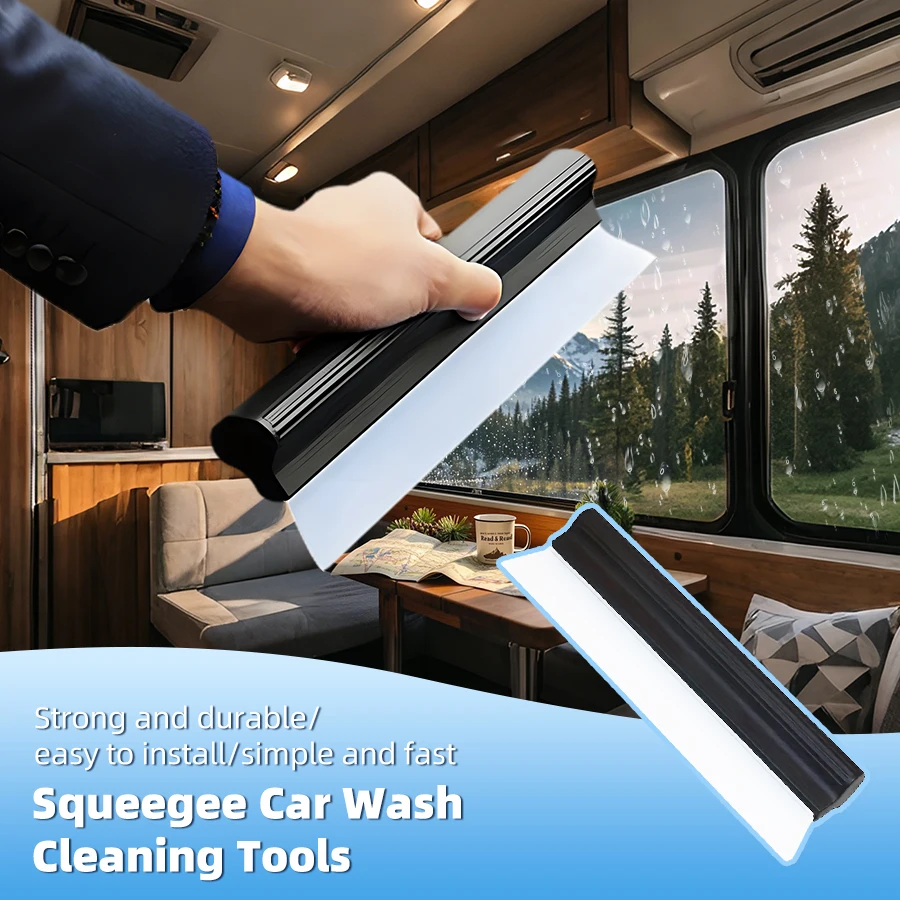 Car Window Scraper Flexible Soft Silicone Wiper Glass Scraper Silicone Handy Squeegee auto Blade Clean Scraping Film window scraper