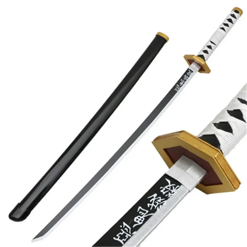 Cosplay Demon Slayer Satoman Tanjiro Sword Weapon 41inch Anime Kimetsu no Yaiba Wood 104cm Katana Prop Model 5