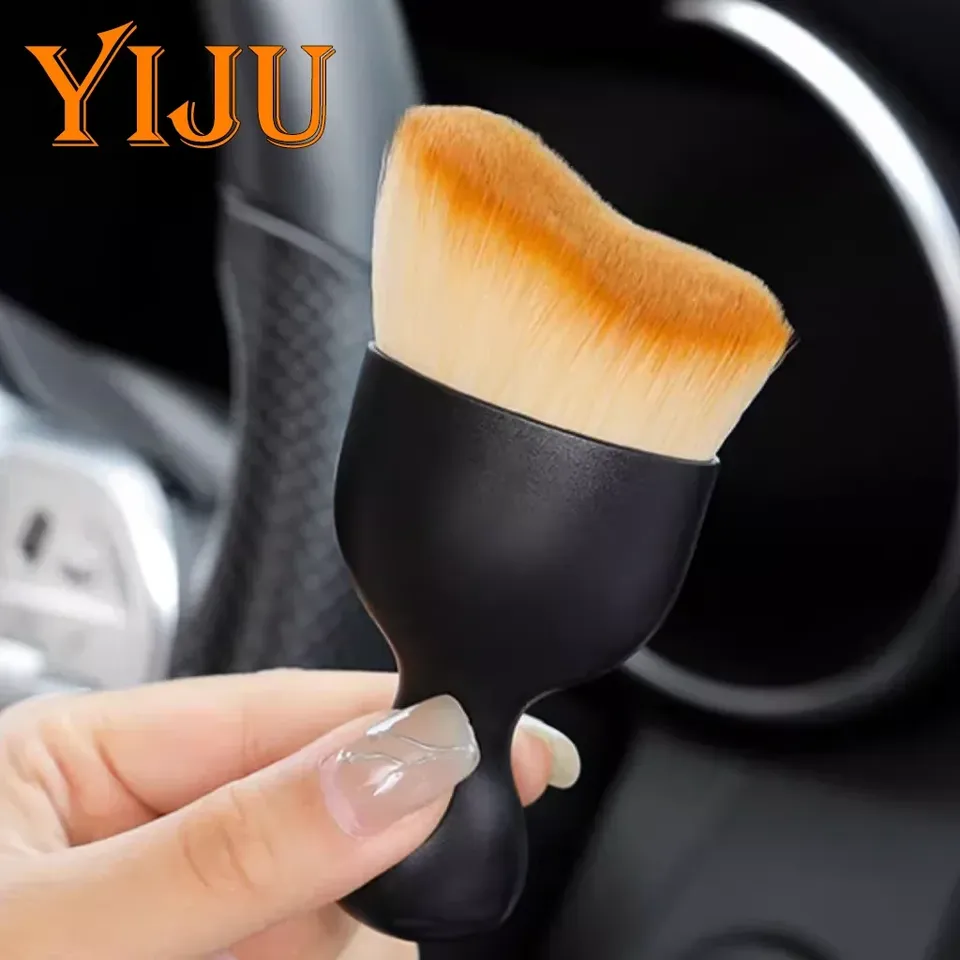 Car Air Conditioning Vent Cleaning Brush Multifunctional Dual Head Cleaning Soft Brush Keyboard Shutter Dust Removal Brus