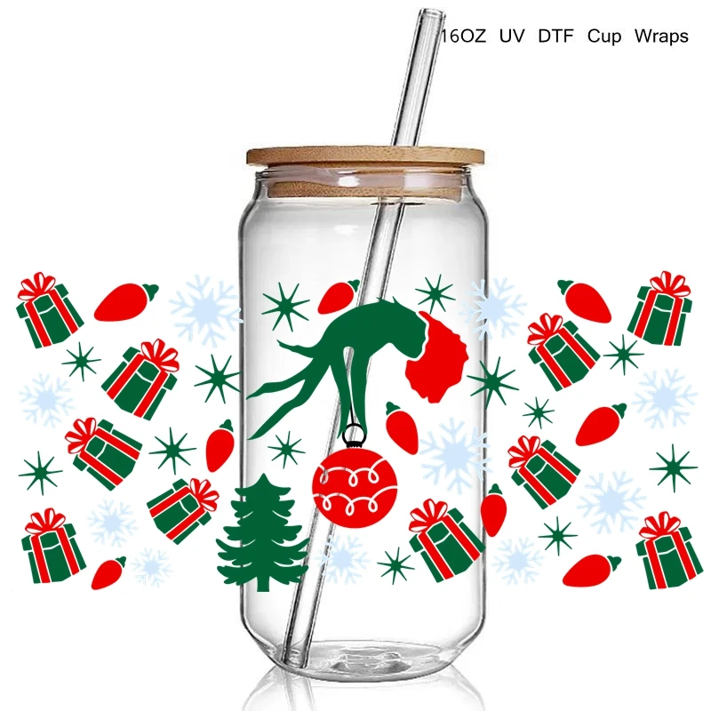 26+New Best Seller Nice Christmas Design 3D UV DTF Cup Wrap
