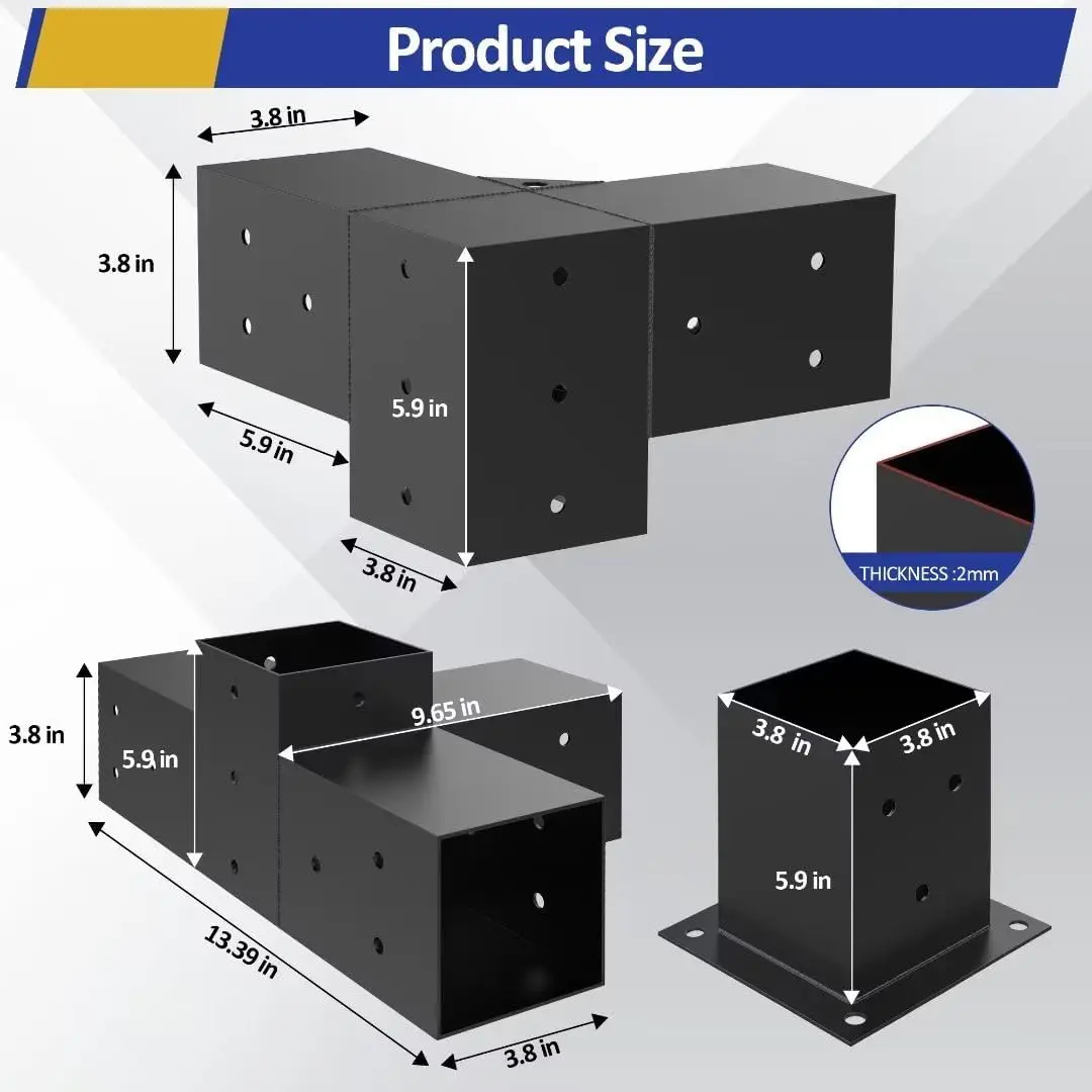 Alloy Steel Pergola Kit Lumber DIY Pergola Brackets Suitable