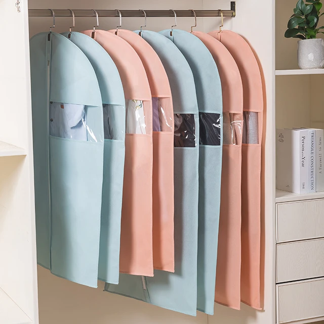 Closet Storage Clothing Cover  Garment Bags Hanging Clothes - Clothes  Hanging Dust - Aliexpress