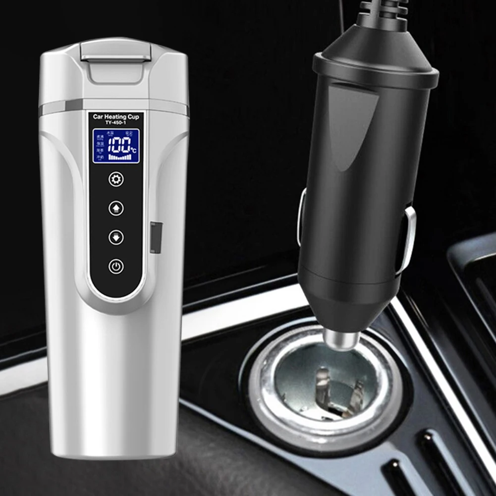 Chauffe-eau Portable en acier inoxydable pour voiture, 450 ml, 12
