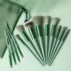 Kit de 13 brochas de maquillaje verde: Ideal para Principiantes y Viajes | Emoape