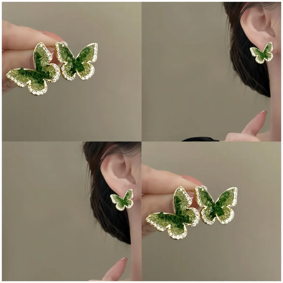 AoedeJ Orecchini A Farfalla In Argento Sterling 925 | Gioielli Minimalista Donna E Ragazza | Regalo Ipoallergenico Con Sacchetto