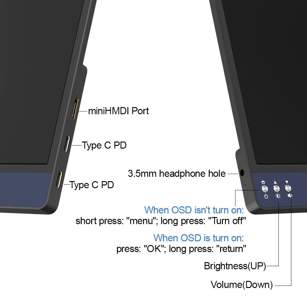 13.3 ġ 1080P IPS FHD ޴  귡Ŷ LCD ȭ, Ŀ -C 3.1 USB C HDMI (Xbox ø X PS4 5 Ʈ )