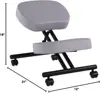 Dragonn By Vivo Ergonomic Kneeling Chair, Adjustable Stool For Home And Office - Improve Your Posture With An Angled Seat - 2