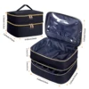 Nail polish storage bag double-layer cosmetic storage bag, suitable for manicure, essential oils, cosmetic sets daily travel use 2