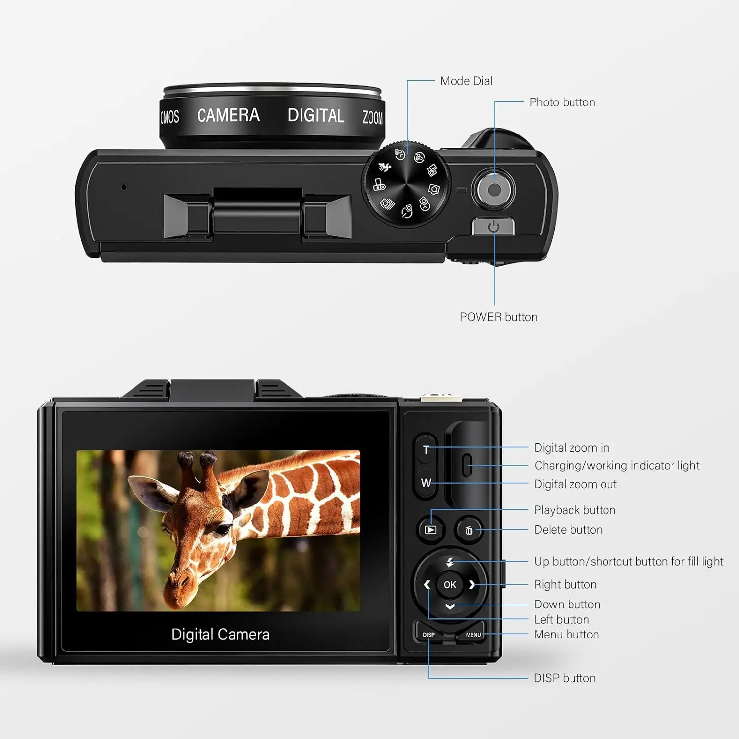 LONGYI Digitalkamera 5K 75MP - WLAN Kamera Mit 18x Zoom Für Einsteiger Und Vlogging