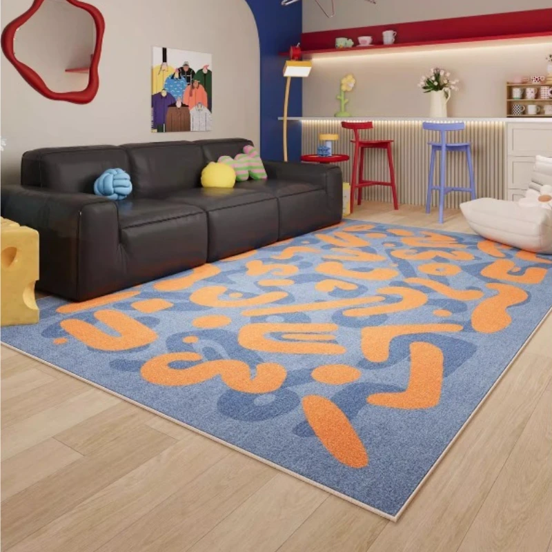 Modern Art Living Room Carpet Graffiti Abstract Fashion Design Bedroom Rug Creative Home Decoration Sofa Coffee Table Mats Tapis