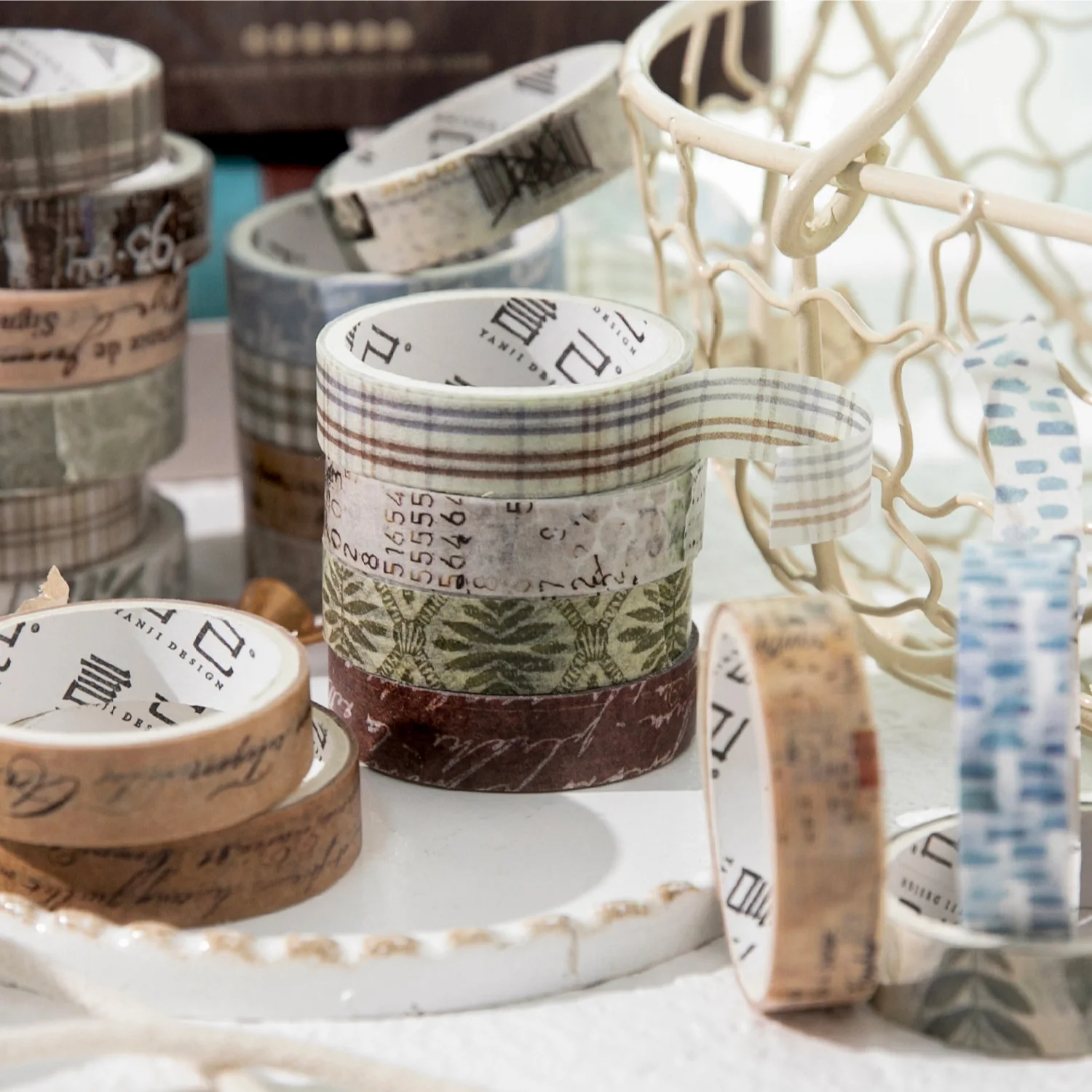 1pcs/1lot 장 접착 테이프 기본 생활용 마스킹 테이프 스크랩북킹 DIY 종이 일본어 스티커