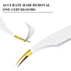 1pcs Eyelashes Tweezers Anti-static Eyelash Extension Tweezer Fan Lash Eyebrow Tweezers Straight Excellent Closure For Fiber Tip 4
