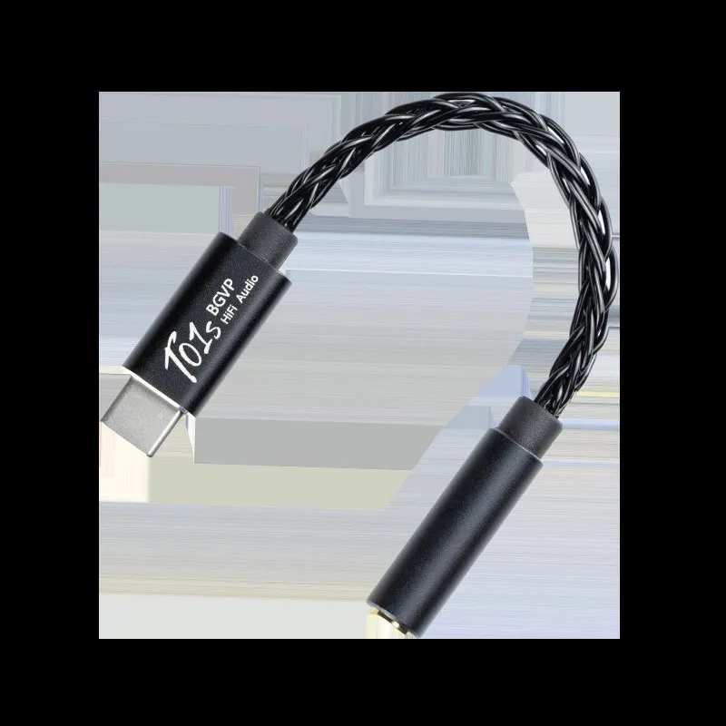 Bgvp-amplificador de Áudio Hifi Usb tipo c para 2.5 mm 3.5 mm 4.4 mm Jack Adaptador 32bit Decodificador Digital Conversor Aux T01s - Image 2