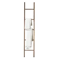Solid Walnut Decorative Ladder Vintage Style Sturdy Construction No Assembly Required For Wood and Antique Furnishings 5 Steps 1