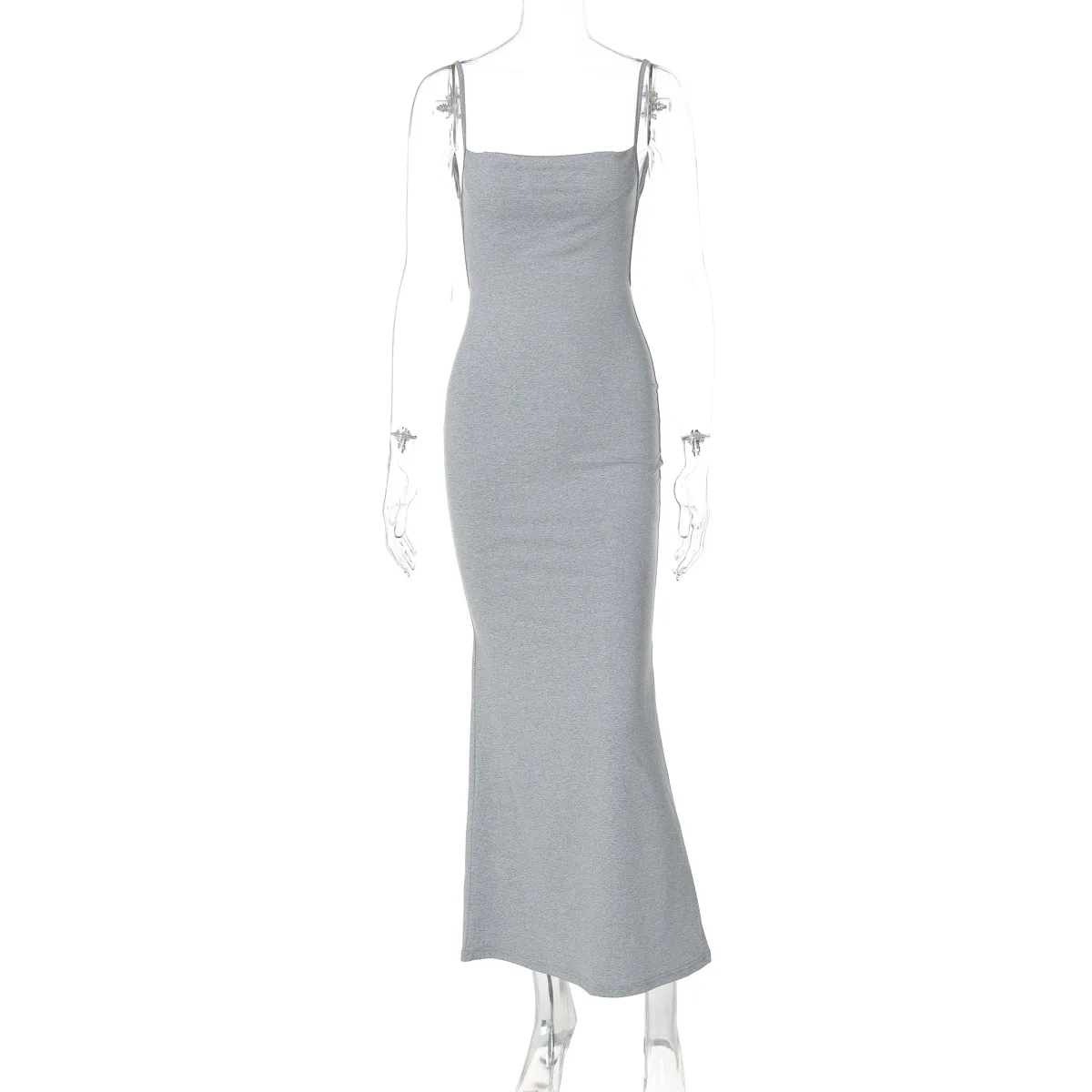 Cryptographic Draped Sexy Backless Sleeveless Slip Maxi Dress for Women Elegant Summer Sundresses Holiday Beach Vestido Clothes