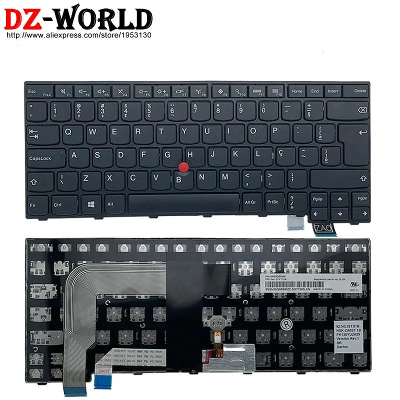 Cfr se be pt Las ch br Teclado para Lenovo Thinkpad 13 Gen g1 g2 T460s T470s s2 Laptop Original bg dk es jp tr ee sk - Imagem 2