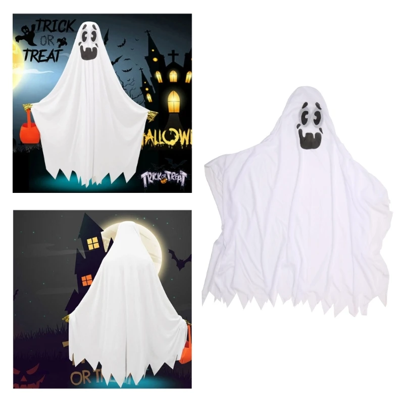 

Children Cape Halloween Cosplays Costumes Unisex Cape Wizard Witch Mantle Outfit Fancy Dress up Gown Party Dress Cloak
