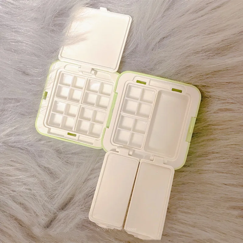 Paint tray color palette watercolor palette 24/48 Grid Portable Watercolor Paint Box foldable painting palette mini watercolor packing moisturizer box travel art supplies