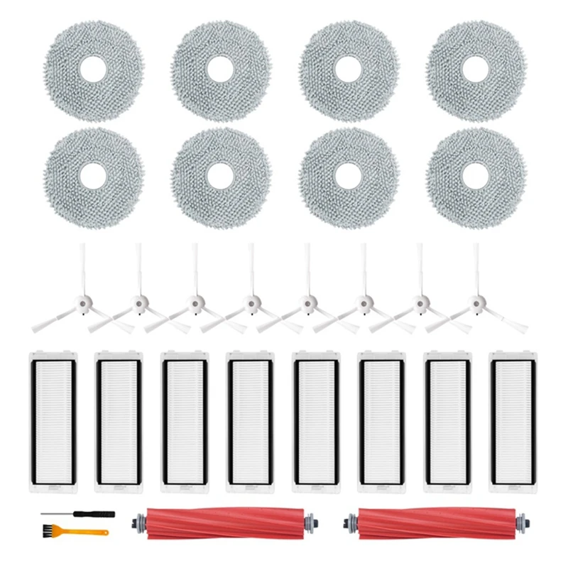 

For Roborock Q Revo / P10 Robtic Vacuum Cleaner Replacement Spare Parts Main Side Brush Hepa Filter Mop Cloth Dust Bag