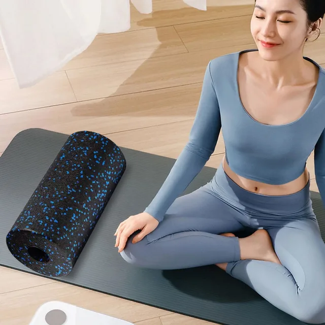 Foam Roller Exercise Roller Portable Muscle Roller High Density EPP Hollow Massage Roller Multi-Function for Yoga Pilates