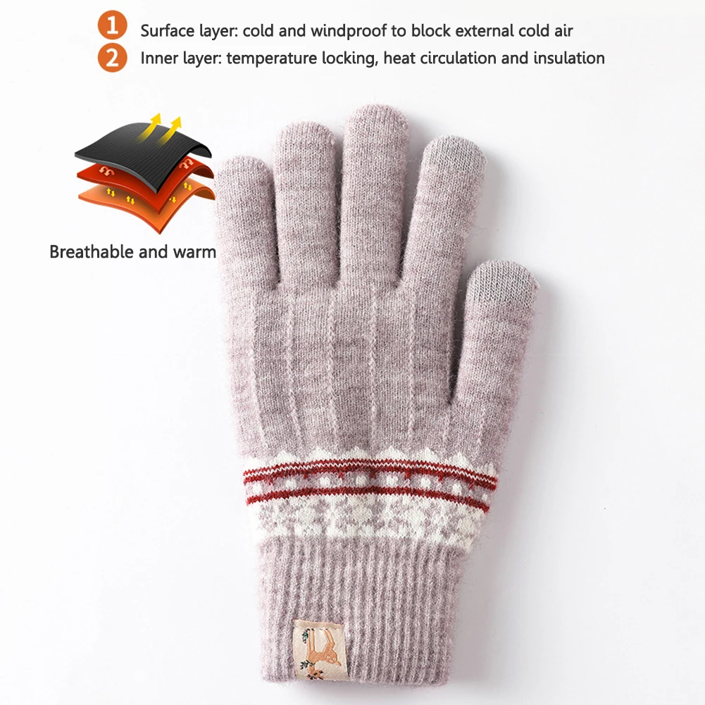 Tanie Modne ciepłe pełne rękawiczki wiatroszczelne rękawiczki damskie damskie rękawiczki do