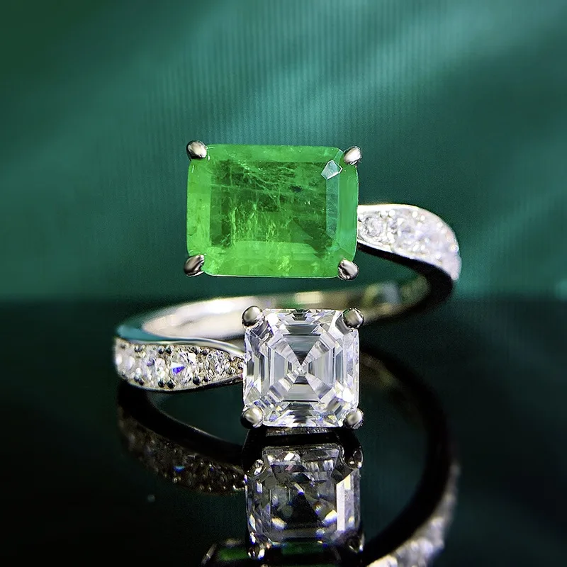 

S925 серебро 7*9 Открытое кольцо женская мода универсальная оптовая продажа