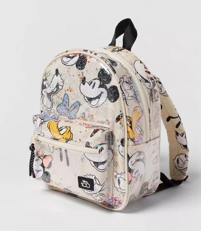 27X21X10 cm Disney cartoon Mickey Mouse  New Kids Backpack Mini Minnie Schoolbag  Girls and Boys  Cute Shoulder Bag 4
