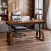 63 Inch Computer Desk with Drawers Trapezoidal Leg Sit Stand Desk, Smart APP Control Luxury Home Office Computer Desk 6