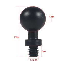 Universal Ball Head Adapter Clip Mount - B 17 Ball 1 4 Screw