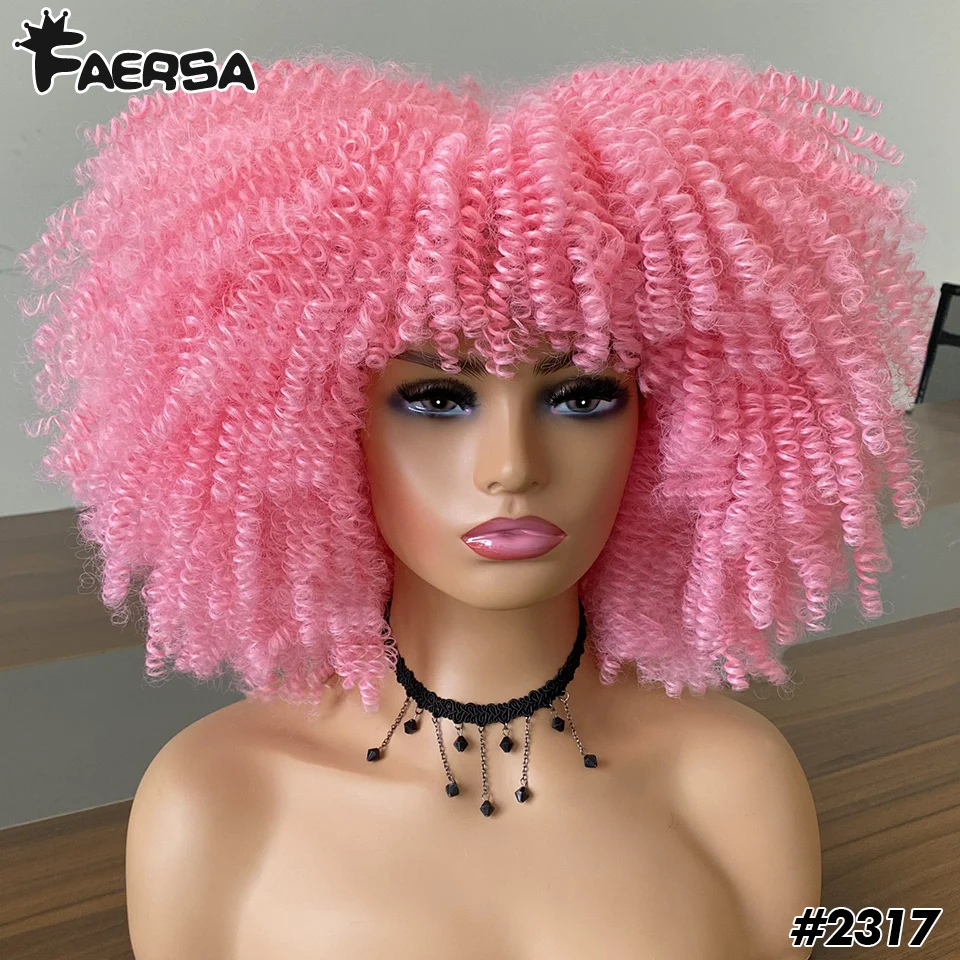 cabelo curto afro kinky encaracolado peruca para preto feminino cosplay loira sintético natural vermelho perucas glueless alta temperatura africanombre