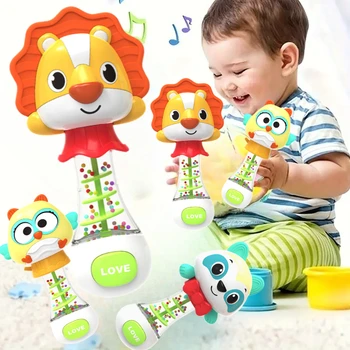 Cute and Interesting Hand-Held Baby Rattle, Puzzle Early Education Snail Rattle Plastic Ball Birthday Gifts, Christmas, Easter 1