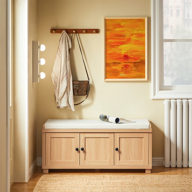 Seat chest of drawers bench with storage