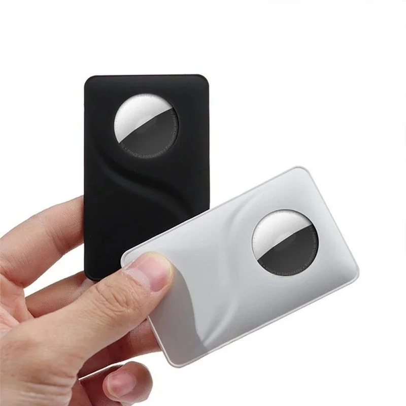 Wallet Case for Apple Airtag Locator Tracker Anti-lost Device Credit Card Holder for Wallet Clip Silicone Protective Accessories